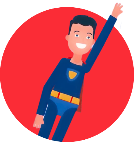 Joe superhero mascot