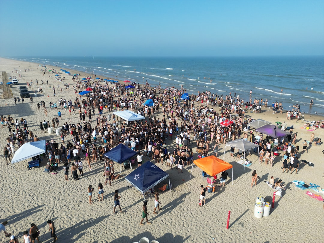 Friends gathered on the beach over Labor Day weekend