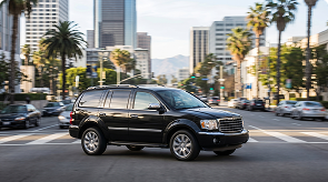 Prime Time Rideshare SUV on a Los Angeles street